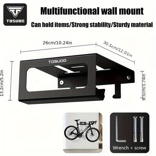 Multi-Functional Heavy-Duty Bicycle Wall Mount